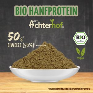 vom Achterhof BIO Hanfprotein 250g – Bild 2