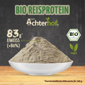 vom Achterhof BIO Reisprotein 250g – Bild 2