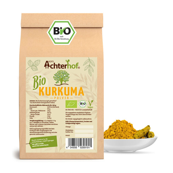 vom Achterhof BIO Kurkuma Pulver 500g